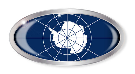 Antarctica Flag Oval Button