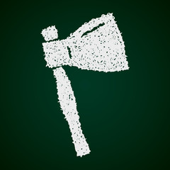Simple doodle of an axe