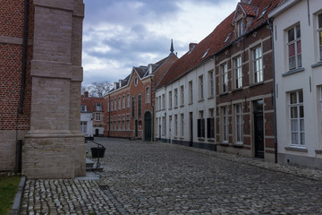 Naklejka premium The begijnhof / Beguinage in Lier, Belgium a Word Heritage Site