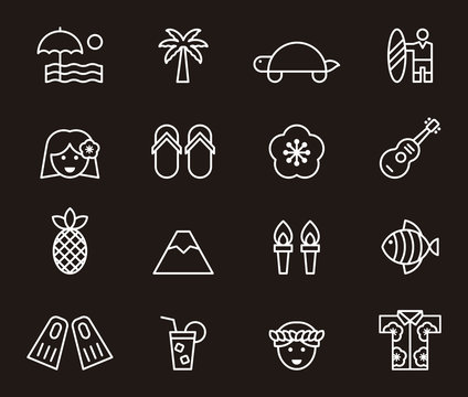 HAWAII icons