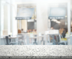 Table Top And Blur Interior Background