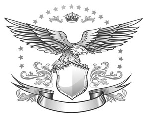 Obraz premium Spread winged eagle insignia