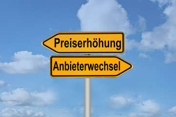 Fototapeta premium Anbieterwechsel