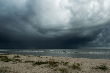 Dark Baltic sea.