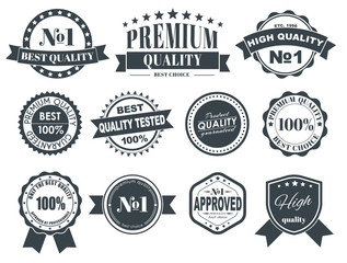 Design labels with the quality mark