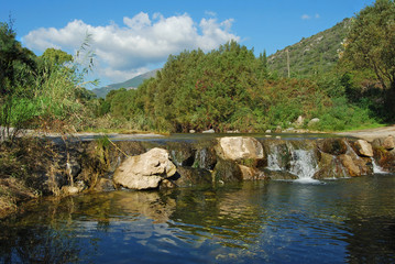 Fototapeta na wymiar Río Guadalmina, Benahavís, Málaga