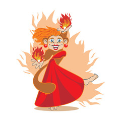 vector illustration of a monkey