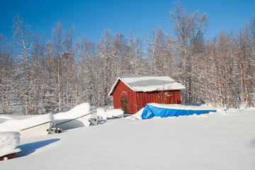 Winterlandschaft in Schweden