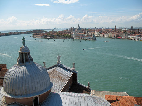 Venise, vue sur le canal de la Giudecca, Italie