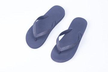 rubber shoe on white background