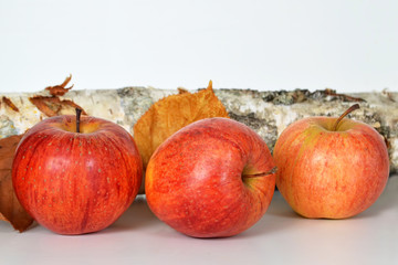 Red apples on the table