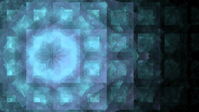 Grell blau Leuchtende Quadrate, Endlosschleife