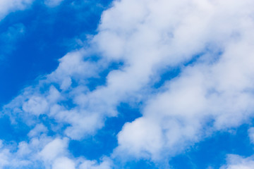 beautiful clouds on a blue sky