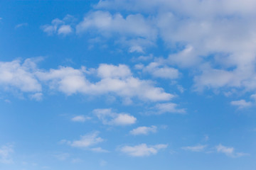 beautiful clouds on a blue sky