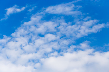 beautiful clouds on a blue sky