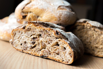 rustic bread closeup