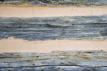 Naklejka premium Cabin Wall with Mortar