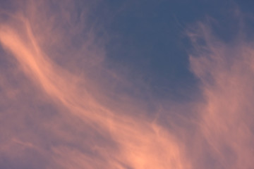Fototapeta na wymiar Pink Clouds in the Sky