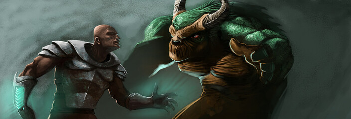 the man and the monster © Davi Sales