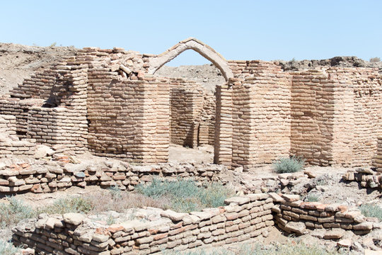 the ruins of the ancient city Sauran, Kazakhstan.