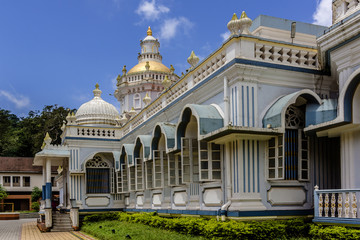 Fototapeta premium Shri Mangeshi temple (1890) in Priol, Ponda taluk, Goa, India.