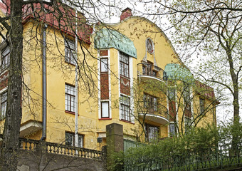 Old building in Helsinki. Finland