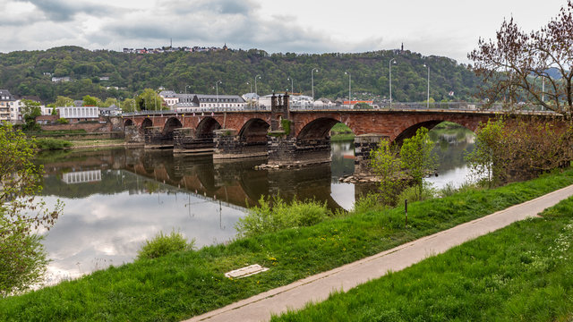 The Roman Bridge in Trier, Germany a World Heritage Site