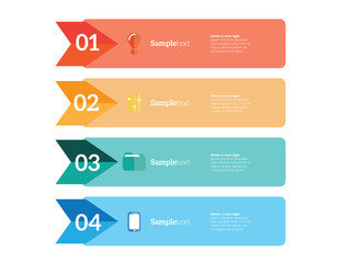 Vector Infographic report template made from lines and icons