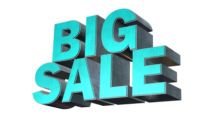 Big Sale - 3D Text