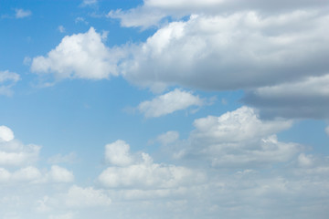 beautiful clouds against blue sky