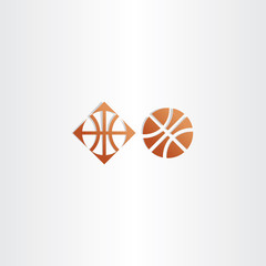 basketball icon vector logo sign