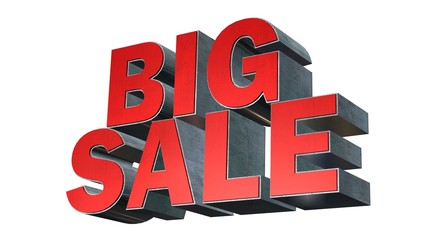 Big Sale - 3D Text