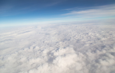 Fototapeta na wymiar clouds. view from the airplane