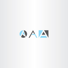 Fototapeta premium letter a logo set gray blue icon