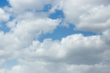 Naklejka na ściany i meble beautiful clouds on a blue sky