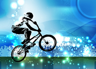 Obraz na płótnie Canvas BMX biker