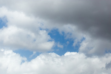 beautiful clouds on a blue sky