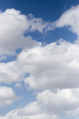 beautiful clouds on a blue sky