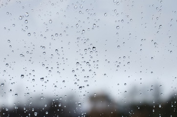 drops on the glass