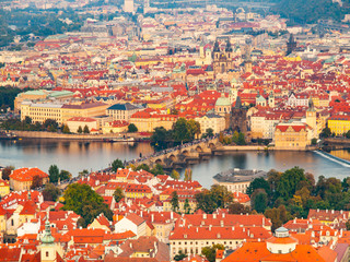 Panoramic view of Prague
