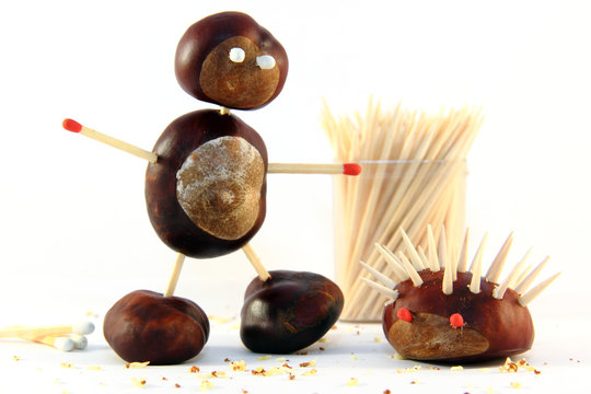 Kastanienfiguren