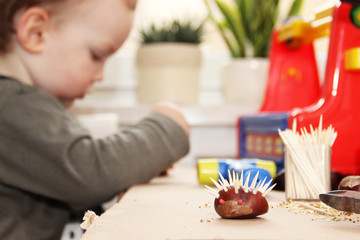 Kastanientiere basteln