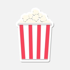Popcorn package bag stickers