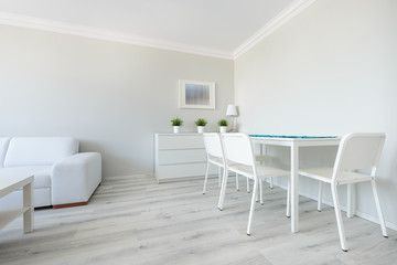 Eating space in modern apartment