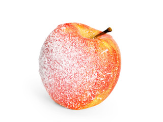 Red frosted apple