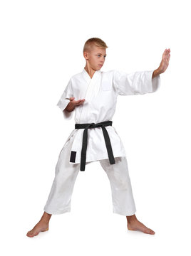 young karate boy