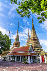 Fototapeta premium Wat pho is the beautiful temple in Bangkok, Thailand.