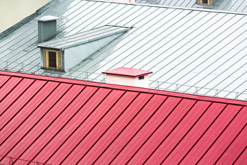 new metal roofing background