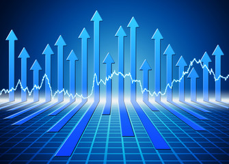 Naklejka premium stock market concept