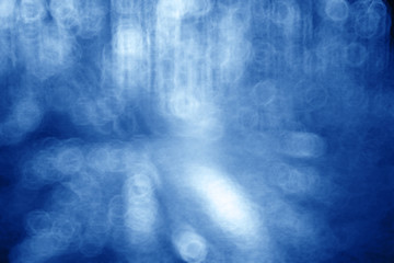 Blue blurred background bokeh